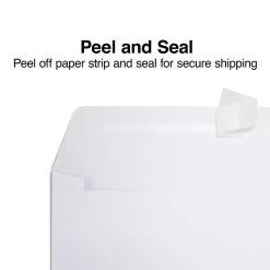 Quill Brand Easy Close Self Seal #10 Window Envelope, 4-1/8" X 9-1/2", White, 500/Box (69684 / 70697)