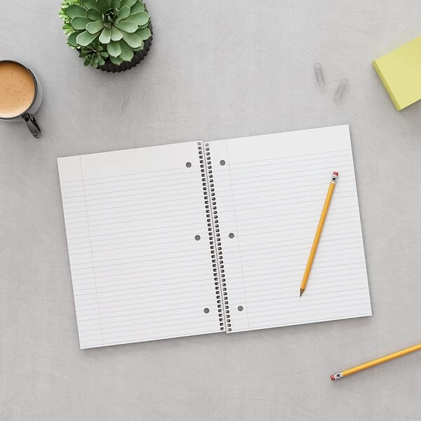 Quill Brand® Premium 5-Subject Notebook, 8.5" X 11", College Ruled, 200 Sheets, Black (TR58317) 6 Quill Brand® Premium 5-Subject Notebook, 8.5" X 11", College Ruled, 200 Sheets, Black (TR58317) - Image 4