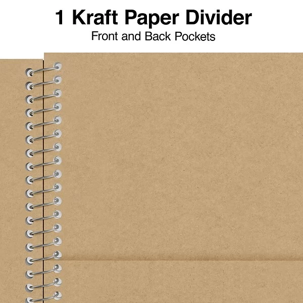 Quill Brand® Premium 1-Subject Notebook, 5.875" X 9", College Ruled, 100 Sheets, Brown (TR52120) 4 Quill Brand® Premium 1-Subject Notebook, 5.875" X 9", College Ruled, 100 Sheets, Brown (TR52120) - Image 2