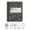 Quill Brand® Composition Notebook, 7.5" X 9.75", Graph Ruled, 80 Sheets, Black/White (TR55072) -Quill Brand® s1227031 s7