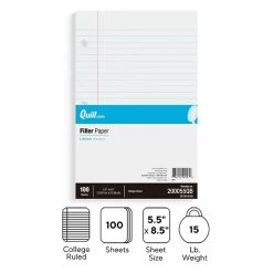 Quill Brand® Mini Binder Filler Paper, College Ruled, 5.5" X 8.5", White, 100 Sheets/Pack (TR12301)