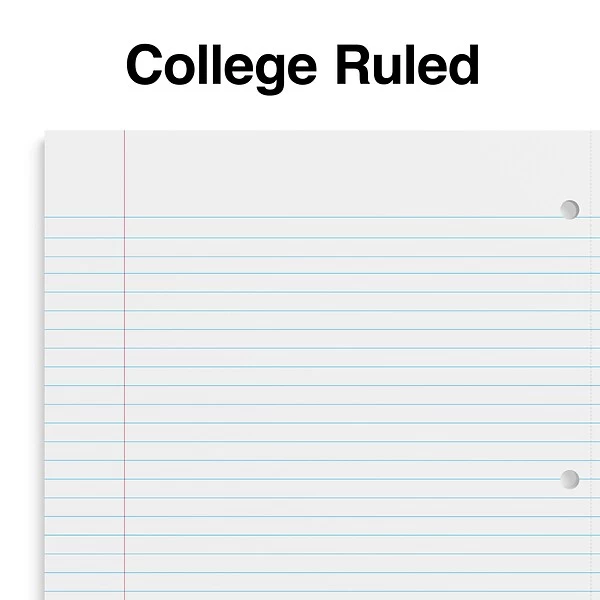 Quill Brand® Premium 5-Subject Notebook, 8.5" X 11", College Ruled, 200 Sheets, Black (TR58317) 5 Quill Brand® Premium 5-Subject Notebook, 8.5" X 11", College Ruled, 200 Sheets, Black (TR58317) - Image 3