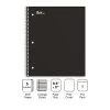 Quill Brand® Premium 5-Subject Notebook, 8.5" X 11", College Ruled, 200 Sheets, Black (TR58317) -Quill Brand® s1227119 s7