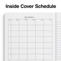 Quill Brand® Marble Composition Notebook, 7.5" X 9.75", Wide Ruled, 100 Sheets, Assorted Colors, 4/Pack (TR58368) -Quill Brand® s1227322 s7