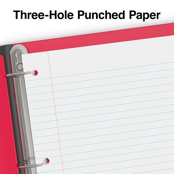 Quill Brand® Wide Ruled Filler Paper, 8" X 10.5", White, 120 Sheets/Pack (TR37426) 4 Quill Brand® Wide Ruled Filler Paper, 8" X 10.5", White, 120 Sheets/Pack (TR37426) - Image 2
