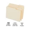 Quill Brand® Right Position File Folders, 1/3-Cut, Letter Size, Manila, 100/Box (730042) -Quill Brand® s1227719 s7