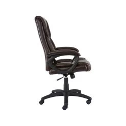Quill Brand® Kelburne Luxura Faux Leather Computer And Desk Chair, Brown (50870) -Quill Brand® sp111089493 s7