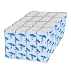 Quill Brand® Multi-Fold Paper Towels, 1-Ply, 250 Sheets/Pack, 16 Packs/Carton (1470)