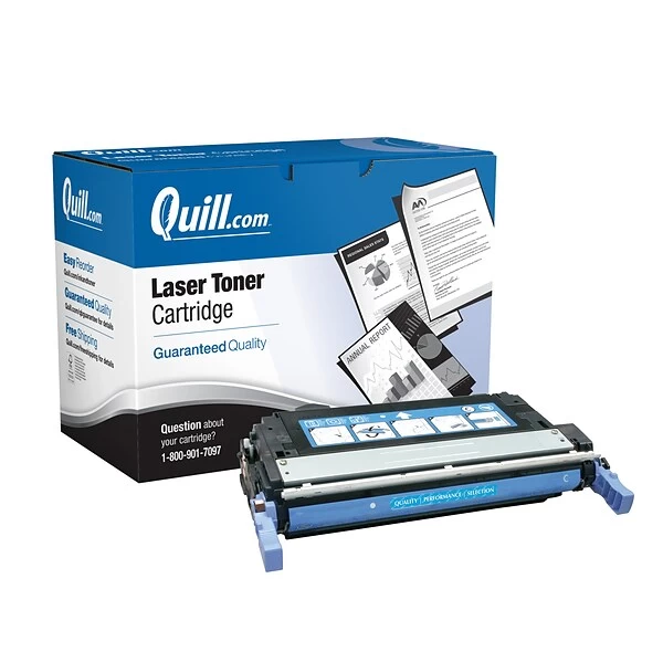 Quill Brand® Remanufactured Cyan Standard Yield Toner Cartridge Replacement For HP 644A (Q6461A) (Lifetime Warranty) 3 Quill Brand® Remanufactured Cyan Standard Yield Toner Cartridge Replacement For HP 644A (Q6461A) (Lifetime Warranty)