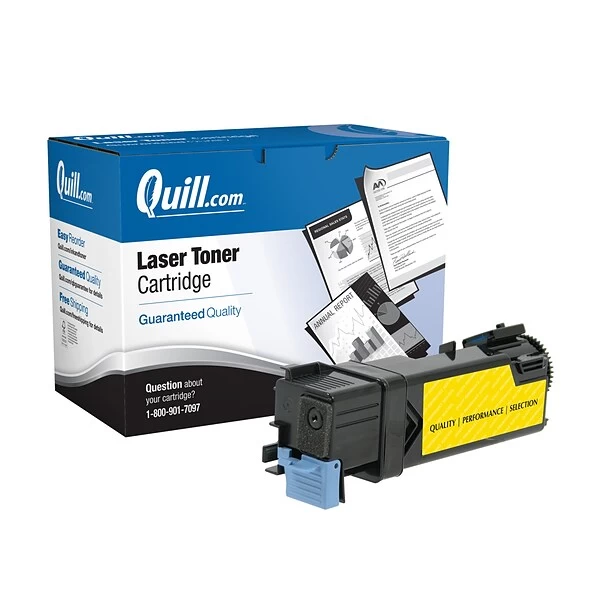 Quill Brand® Remanufactured Yellow High Yield Toner Cartridge Replacement For Xerox 6500/6505 (106R01596/106R01593) 3 Quill Brand® Remanufactured Yellow High Yield Toner Cartridge Replacement For Xerox 6500/6505 (106R01596/106R01593)