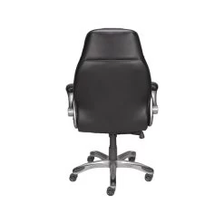 Quill Brand® Torrent Bonded Leather Manager Chair, Glossy Black (51283/20224)