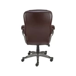 Quill Brand® Osgood High-Back Bonded Leather Manager Chair, Brown (22298) -Quill Brand® sp41817324 s7