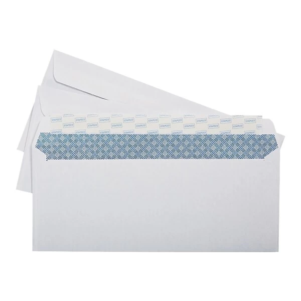 Quill Brand EasyClose Security Tinted #10 Business Envelopes, 4 1/8" X 9 1/2", White, 500/Box (3016453) 7 Quill Brand EasyClose Security Tinted #10 Business Envelopes, 4 1/8" X 9 1/2", White, 500/Box (3016453) - Image 5