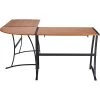 Quill Brand® Gillespie 62" L-Shaped Desk, Brown (28189R-CC) -Quill Brand® sp42801176 s7