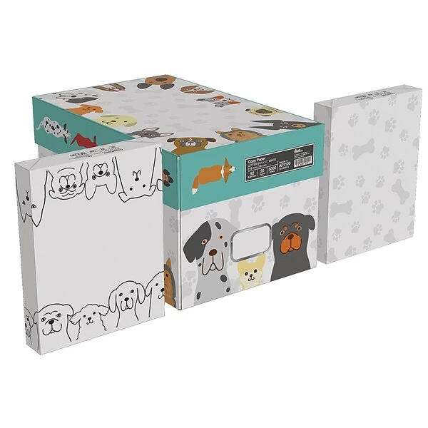 Quill Brand® Animal Friends 8.5" X 11" Art Copy Paper, 20 Lbs., 92 Brightness, 500 Sheets/Ream, 10 Reams/Carton (AF1120) 3 Quill Brand® Animal Friends 8.5" X 11" Art Copy Paper, 20 Lbs., 92 Brightness, 500 Sheets/Ream, 10 Reams/Carton (AF1120)